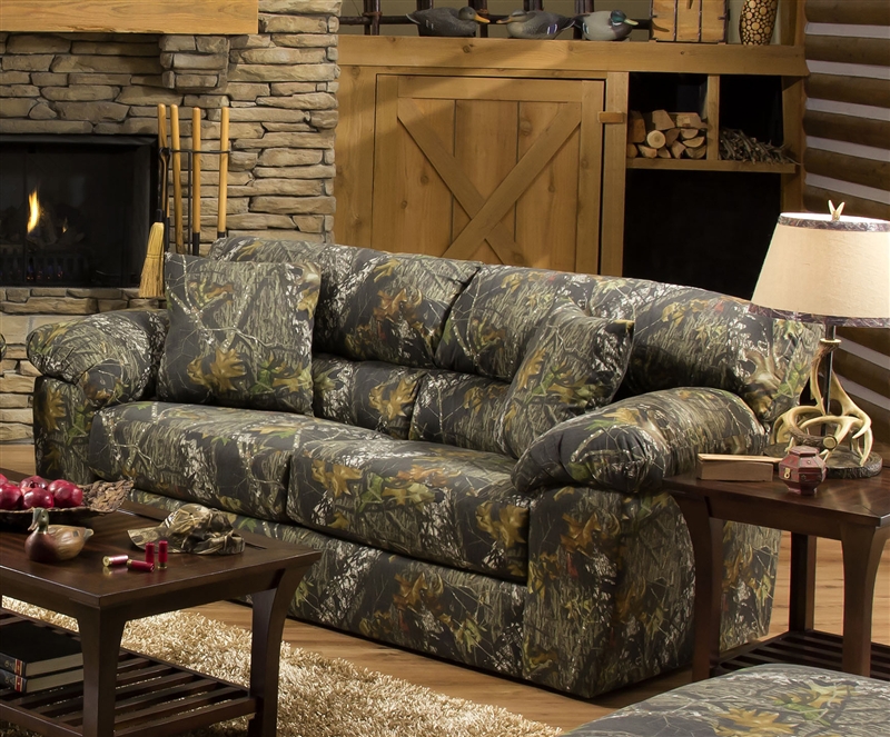 Big Game Sofa in Mossy Oak Camouflage Fabric by Jackson