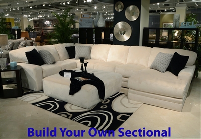 Malibu Ivory Fabric BUILD YOUR OWN Sectional Jackson Furniture
