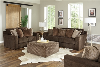 Midwood 2 Piece Sofa Set in Chocolate Fabric by Jackson Furniture - 3291-SET-CH