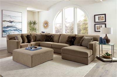 Carlsbad 5 Piece Sectional in Carob Fabric by Jackson Furniture - 3301-5-C