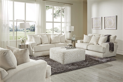 Lamar 2 Piece Sofa Set in Cream Fabric by Jackson Furniture - 4098-SET-C