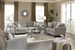 Alyssa 2 Piece Living Room Set in Pebble Fabric by Jackson Furniture - 4215-P