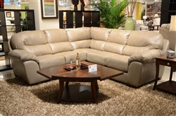 Lawson 2 Piece Putty Leather Sectional by Jackson - 4243-2P