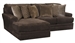 Mammoth 2 Piece Sectional in Chocolate Fabric by Jackson Furniture - 4376-2C-CH