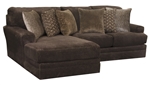 Mammoth 2 Piece Sectional in Chocolate Fabric by Jackson Furniture - 4376-2C-CH