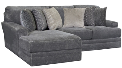 Mammoth 2 Piece Sectional in Smoke Fabric by Jackson Furniture - 4376-2C-S