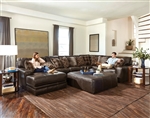 Denali 3 Piece Sectional in Chocolate Leather by Jackson Furniture - 4378-03C-CH