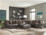 Denali 3 Piece Sectional in Steel Leather by Jackson Furniture - 4378-03C-S