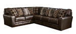 Denali 3 Piece Sectional in Chocolate Leather by Jackson Furniture - 4378-03L-CH