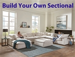 Posh Porcelain Fabric BUILD YOUR OWN Sectional by Jackson Furniture - 4445-BYO-P
