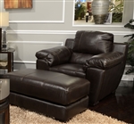 Sergio Oversized Chair in Mahogany Leather by Jackson Furniture - 4526-01-M