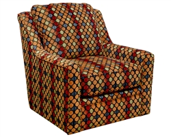 Sutton Accent Swivel Chair in "Algerian" Garden Accent Fabric by Jackson - 722-21-A