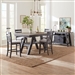 Lawson Gathering Table 5 Piece Dining Set in Slate w/ Weathered Gray Top Finish by Liberty Furniture - LIB-116GY-CD-5GTS