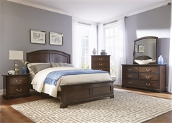 Avington Panel Bed 6 Piece Bedroom Set in Dark Cognac Finish by Liberty Furniture - 172-BR