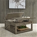 Parkland Falls Square Lift Top Cocktail Table in Weathered Taupe Finish by Liberty Furniture - 172-OT