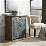 Sahana 2 Door Accent Cabinet in Warm Nutmeg with Grey Finish by Liberty Furniture - 2045-AC3435