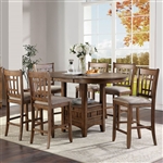 Santa Rosa II Pub Table 5 Piece Dining Set in Antique Honey Finish by Liberty Furniture - 227-CD-5PUB