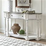 Magnolia Manor 56 Inch Hall Console Table in Antique White Finish by Liberty Furniture - 244-AT2001