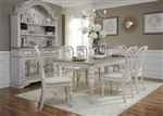 Magnolia Manor 44 x 108 Rectangular Table 7 Piece Dining Set in Antique White Finish by Liberty Furniture - 244-DR-441087