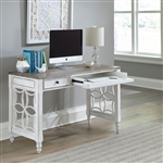 Magnolia Manor L Writing Desk in Antique White Finish by Liberty Furniture - 244-HO112L