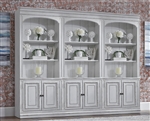 Magnolia Manor Bunching 3 Piece Bookcase Wall in Antique White Finish by Liberty Furniture - 244-HO201-3