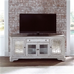 Magnolia Manor 74 Inch TV Stand in Antique White Finish by Liberty Furniture - 244-TV74