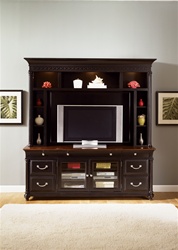 St. Ives 50-Inch TV Entertainment Center in Chocolate & Cherry Finish by Liberty Furniture - 260-ENT