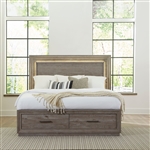 Horizons Storage Bed in Graystone Finish by Liberty Furniture - 272-BR-QSB