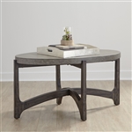 Cascade Oval Cocktail Table in Wire Brush Rustic Brown Finish by Liberty Furniture - 292-OT1010