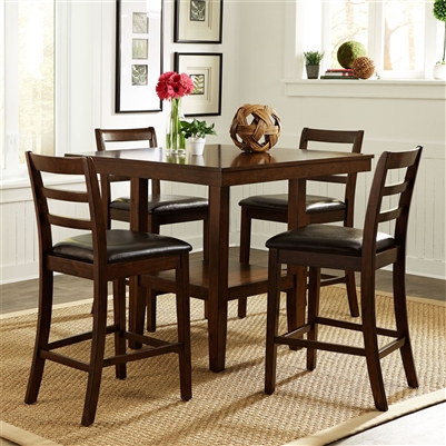 Hampton Counter Height Gathering Table 5 Piece Dining Set in Russet Finish by Liberty Furniture - 32-CD-5GTS