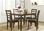 Hampton Rectangular Leg Table 5 Piece Dining Set in Russet Finish by Liberty Furniture - 32-CD-5RLS