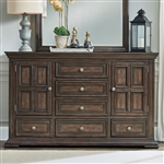 Big Valley Sideboard in Brownstone Finish by Liberty Furniture - 361-BR31