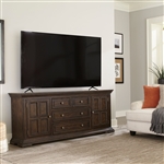 Big Valley 76 Inch TV Console in Brownstone Finish by Liberty Furniture - 361-TV76