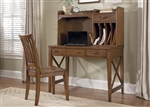 Hearthstone 2 Piece Home Office in Rustic Oak Finish by Liberty Furniture - 382-HO-CDS