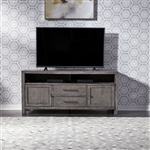 Modern Farmhouse 66 Inch Entertainment Console in Dusty Charcoal Finish by Liberty Furniture - 406-TV66