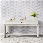 Modern Farmhouse Console Table in Flea Market White Finish by Liberty Furniture - 406W-OT7837