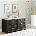 Heatherbrook Credenza in Charcoal and Ash Finish by Liberty Furniture - 422-HO120