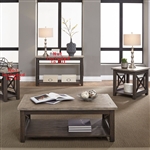 Heatherbrook 3 Piece Cocktail Table Set in Charcoal & Ash Finish by Liberty Furniture - LIB-422-OT-3PCS