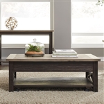 Heatherbrook Lift Top Cocktail Table in Charcoal & Ash Finish by Liberty Furniture - LIB-422-OT1011