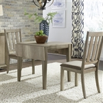 Sun Valley Drop Leaf Table 3 Piece Dining Set in Sandstone Finish by Liberty Furniture - 439-DR-3DLS