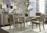Sun Valley 72 Inch Rectangular Leg Table 5 Piece Dining Set in Sandstone Finish by Liberty Furniture - 439-DR-O5RLS