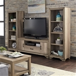 Sun Valley 3 Piece Entertainment Center in Sandstone Finish by Liberty Furniture - 439-ENTW-ECP