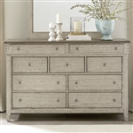 Ivy Hollow Accent Cabinet in Weathered Linen Finish with Dusty Taupe Tops by Liberty Furniture - 457-BR31