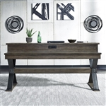 Sonoma Road Console Bar Table in Weather Beaten Bark Finish by Liberty Furniture - 473-OT7637