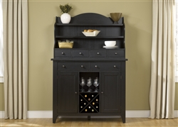 Hearthstone Server & Hutch in Black Finish by Liberty Furniture - 482-SR5074H
