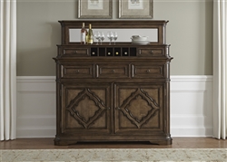 Amelia Server and Hutch in Antique Toffee Finish by Liberty Furniture - 487-DR-SH