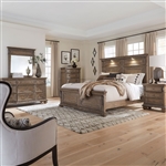 Carlisle Court Panel Bed 6 Piece Bedroom Set in Chestnut Finish by Liberty Furniture - 502-BR-QPBDMN
