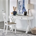 Lakeshore Writing Desk in White and Wood Finish by Liberty Furniture - 519W-HO107
