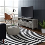 Mercury 62 Inch TV Console in Driftwood Gray Finish by Liberty Furniture - 581-TV62