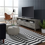 Mercury 76 Inch TV Console in Driftwood Gray Finish by Liberty Furniture - 581-TV76